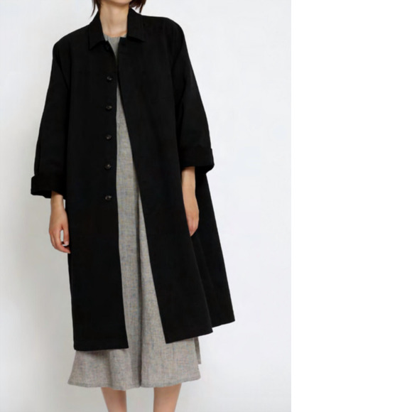 7115 BY SZEKI Sweaters - NEW 7115 BY SZEKI classic spring duster in black